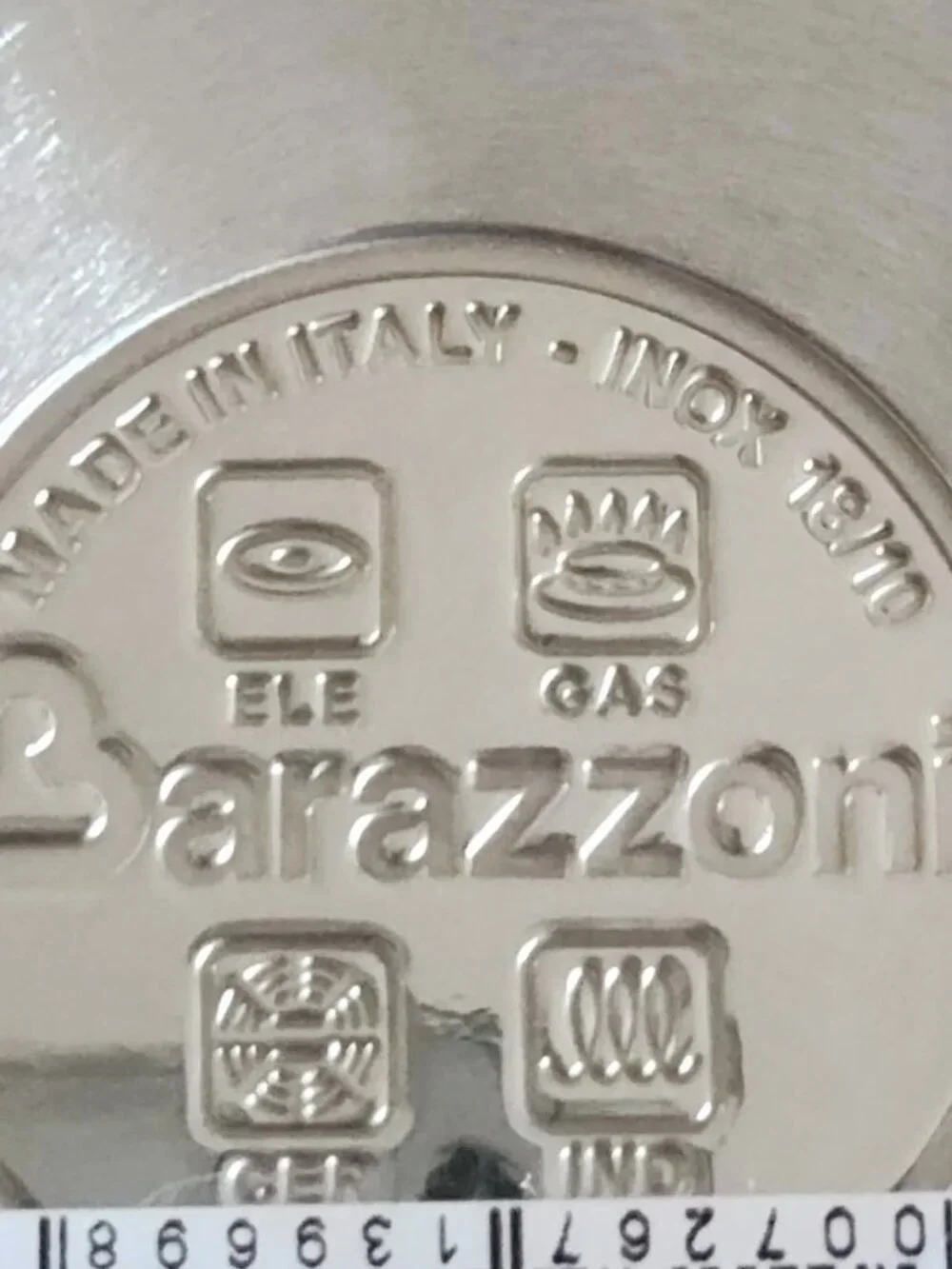 Barazzoni 18/10 Stainless Steel Milk Pan Made in Italy Kitchen Cooking Pot
